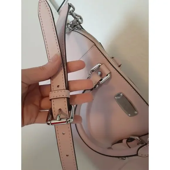 Michael Kors Ciara Pink Leather Large Satchel Purse Handbag Exc Condition - Picture 4 of 15